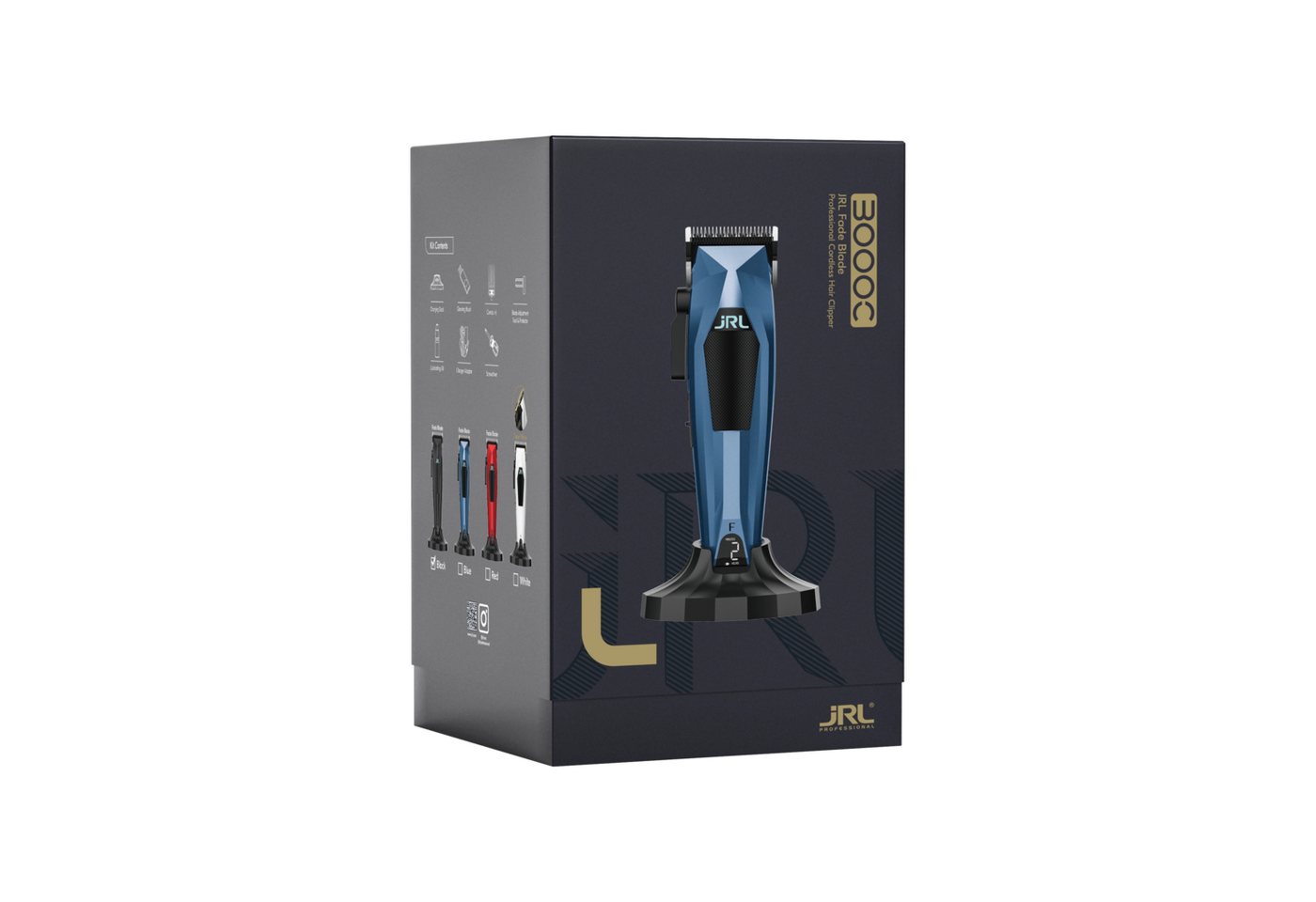 JRL Haarschneider JRL 3000C Hair Clipper, Enthält Clipper, Ladedock, 6 Aufsteckkämme, Bürstenloser HochleistungsmotoR – Bild 2 von 2