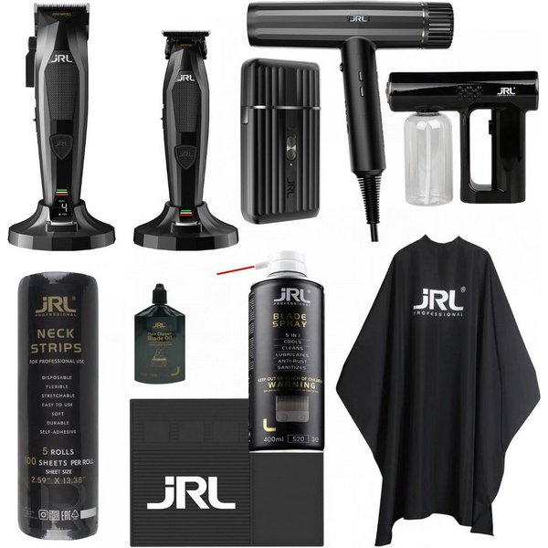 JRL Haarschneider JRL Profi Friseur Set - 2, Professionelles JRL Komplettset für Friseure und Barbiere, Profi Barber Komplettset, kabellos & leistungsstark