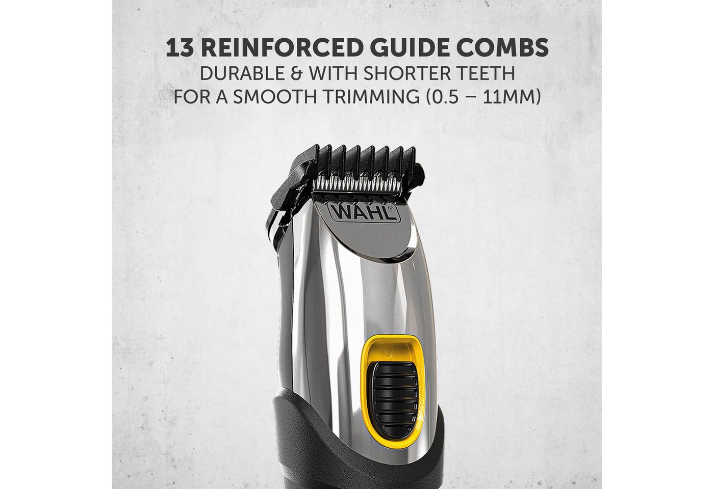 Wahl Haarschneider WAHL Extreme Grip, Akkubetrieb mit 240 Min. Laufzeit, 12 Aufsteckkämme – Bild 4 von 5