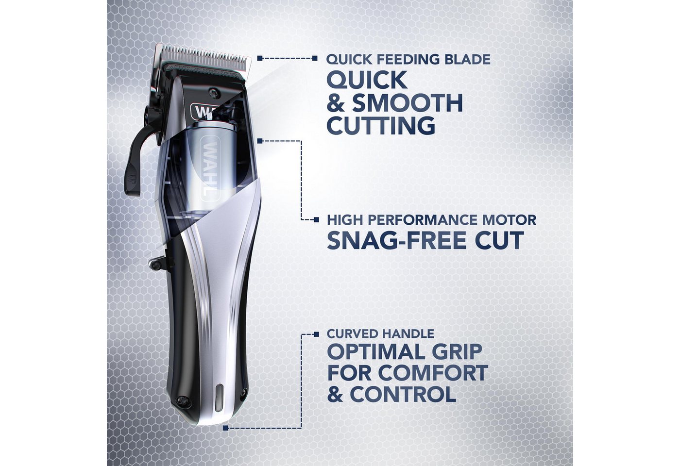 Wahl Haarschneider WAHL Rapid Clip, Kabelloser Haarschneider mit präziser Schnittlängenverstellung – Bild 2 von 5
