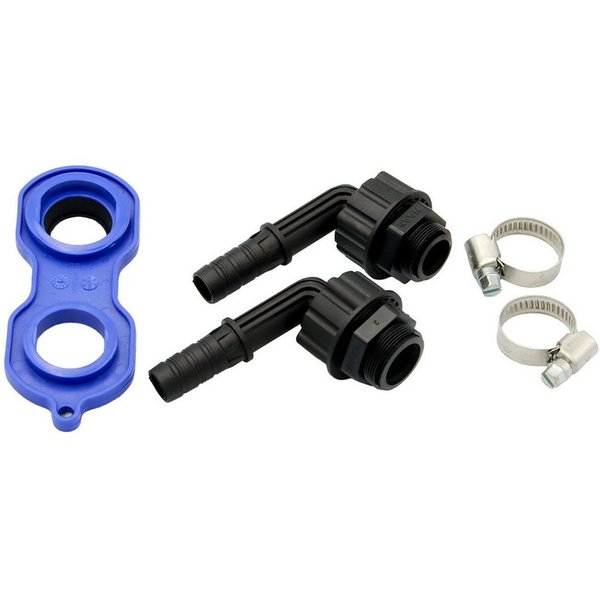 Haas Otto Schlauchadapter Zapfadapter-Set mit Perlstrahlregler-Schlüssel