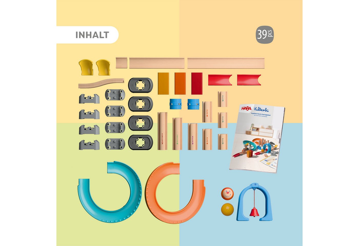 Haba Kugelbahn Kullerbü - Step-By-Step, (39-tlg) – Bild 2 von 5