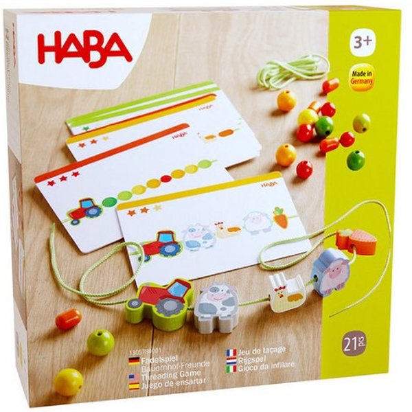 Haba Lernspielzeug Fädelspiele, spielend lernen und zuordnen