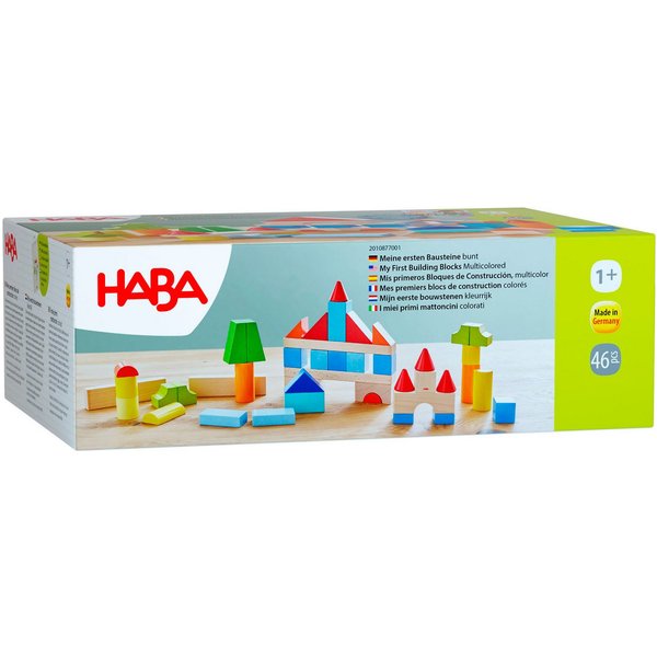 Haba Meine ersten Bausteine Spielbausteine, Made in Germany, inkl. Aufbewahrungstasche