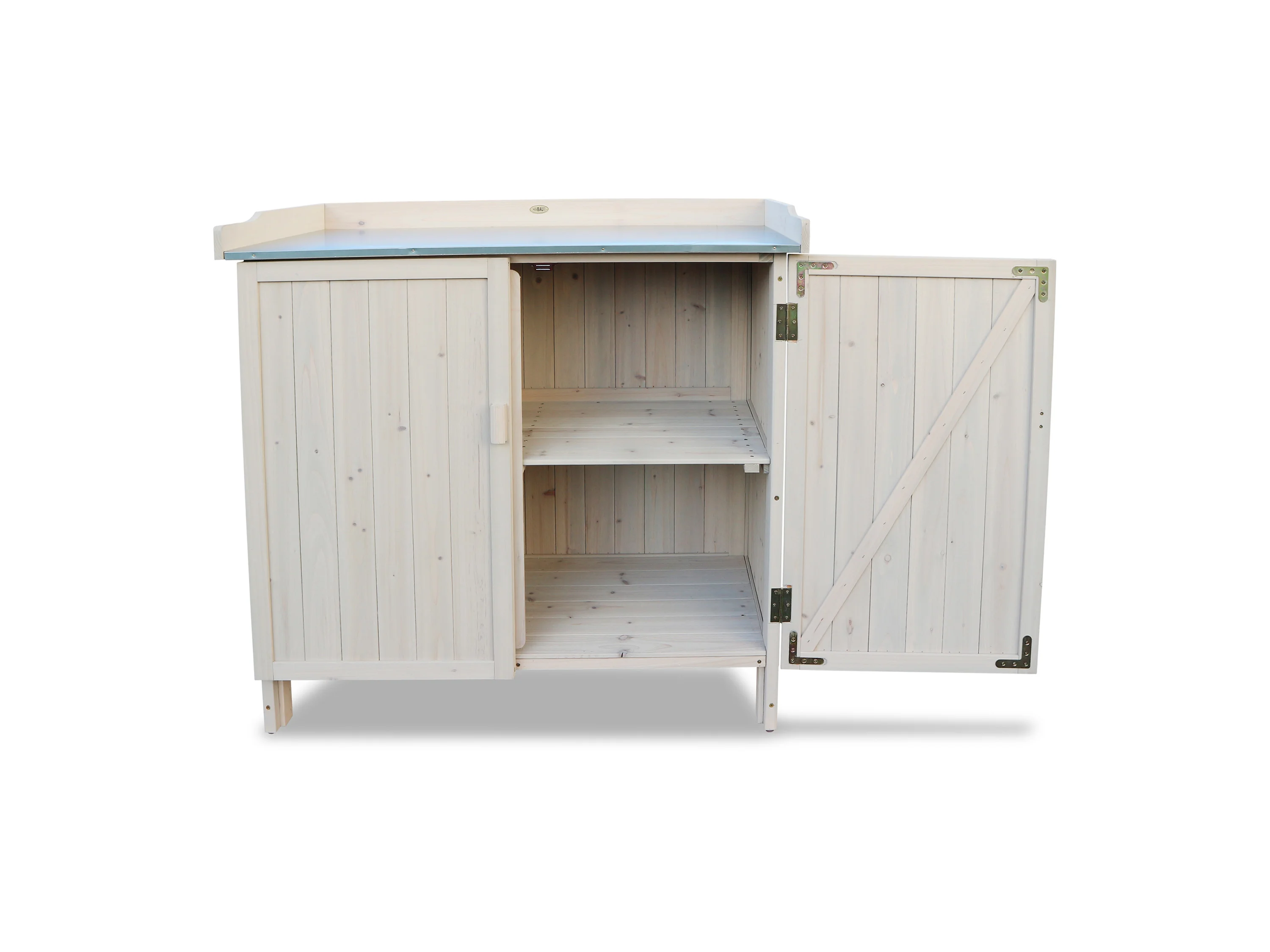 HABAU Gartentisch mit Unterschrank (Grau) – Bild 4 von 4
