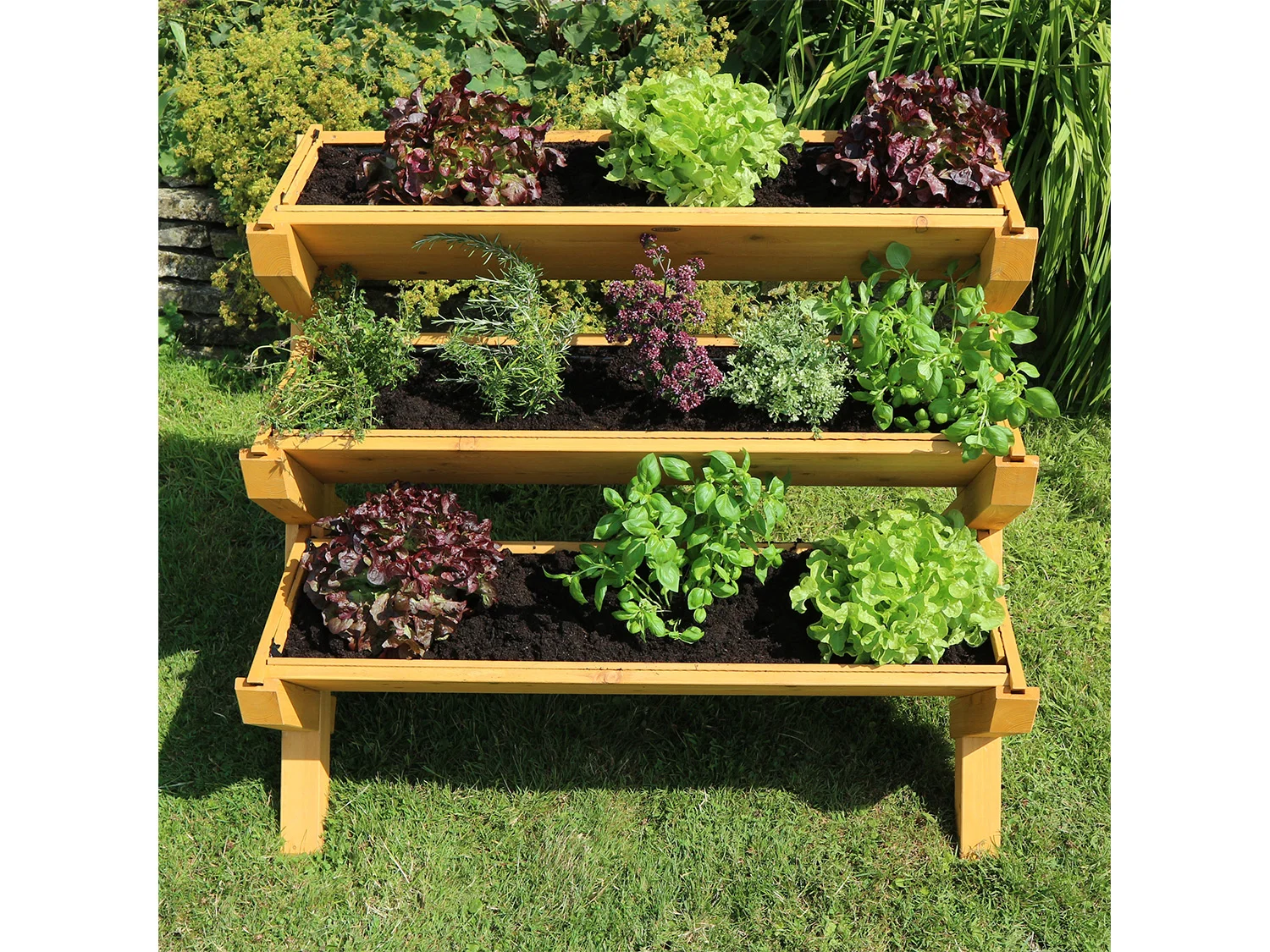 HABAU Hochbeet »Trio«, aus Lärchenholz, L 110 x B 74 x H 89 cm – Bild 2 von 4