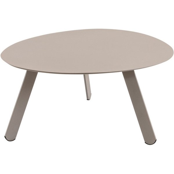 habeig Gartentisch Ovaler Beistelltisch aus Stahl, 74x60x36cm, Belastbar bis 25kg, aus Metall