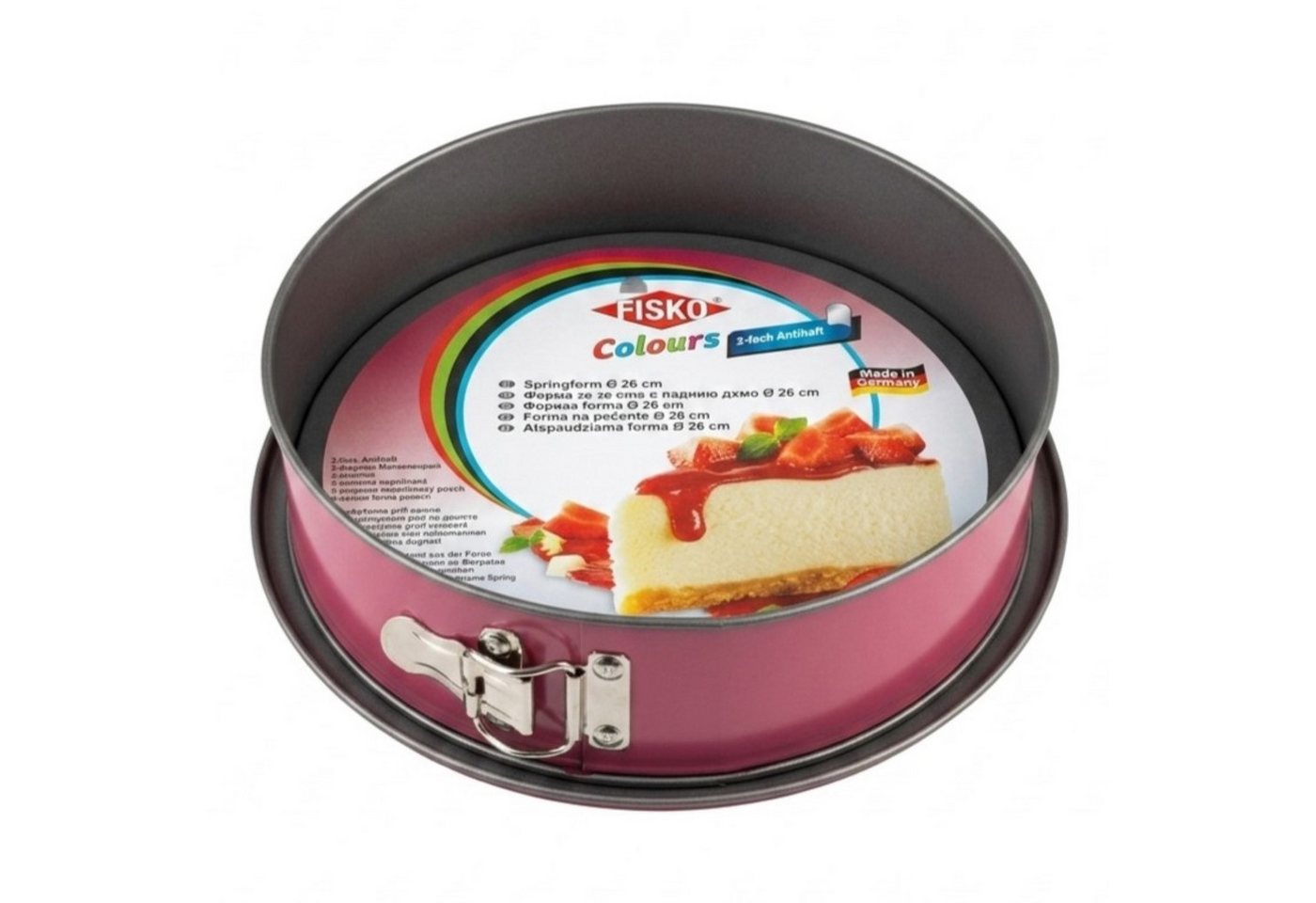 HAC24 Backform 2er Set Springformen Pink & Mint Kuchenform, (2-tlg), Ø 26 cm mit 2-fach Antihaft Hitzebeständig bis 230 °C – Bild 2 von 4