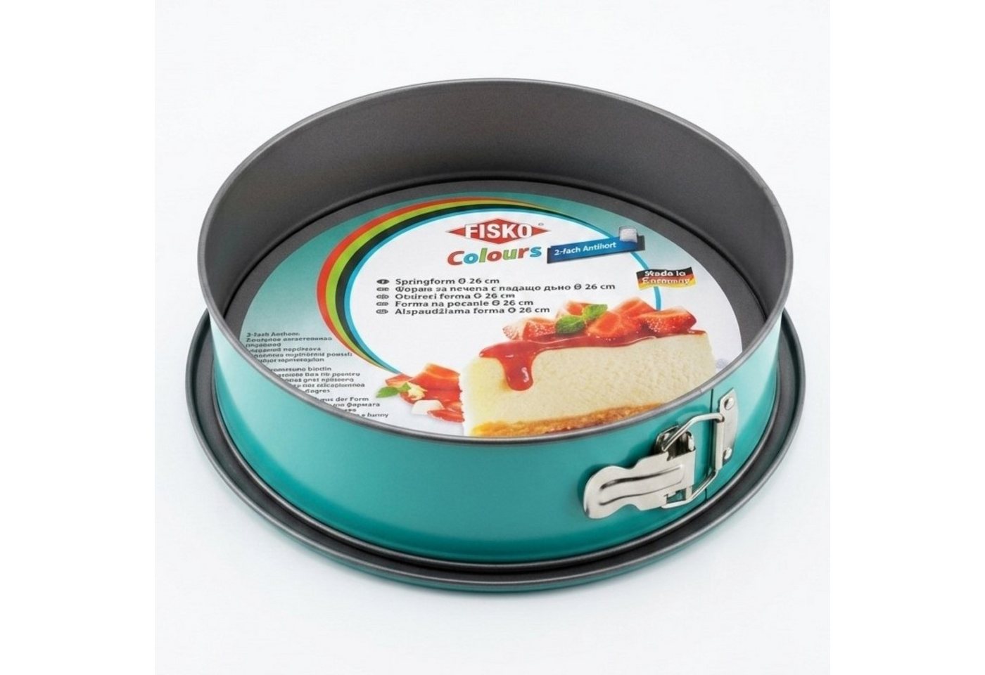 HAC24 Backform 2er Set Springformen Pink & Mint Kuchenform, (2-tlg), Ø 26 cm mit 2-fach Antihaft Hitzebeständig bis 230 °C – Bild 3 von 4