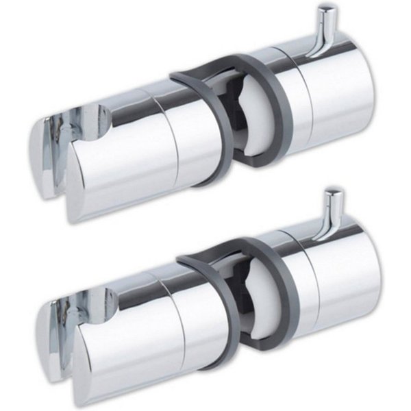 HAC24 Brausehalter Universal Duschkopfhalter Duschkopf Handbrause Halterung, Kunststoff Verchromt Verstellbar Ohne Bohren