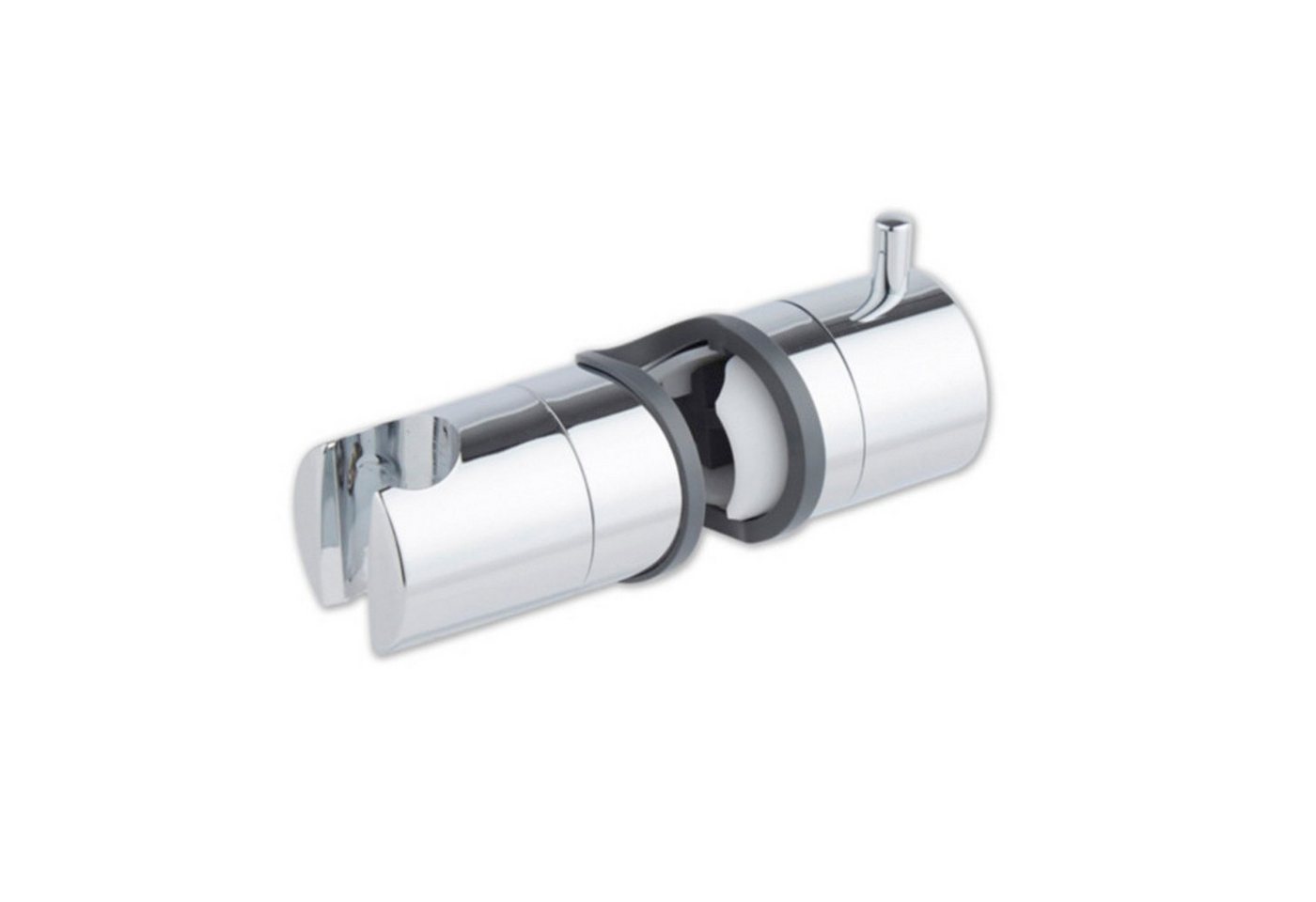 HAC24 Brausehalter Universal Duschkopfhalter Duschkopf Handbrause Halterung, Kunststoff Verchromt Verstellbar Ohne Bohren – Bild 2 von 2