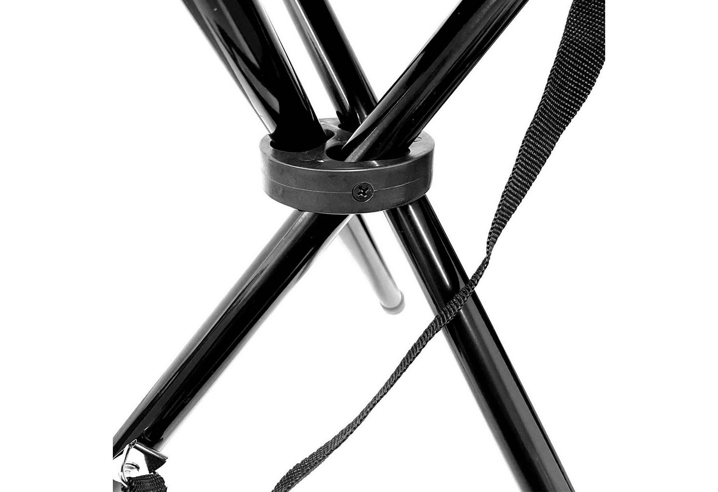 HAC24 Campinghocker Camping Hocker Falthocker Angelhocker Campingstuhl Dreibeinhocker, bis 80 kg inkl. Tragegurt und Klettverschluss – Bild 2 von 5