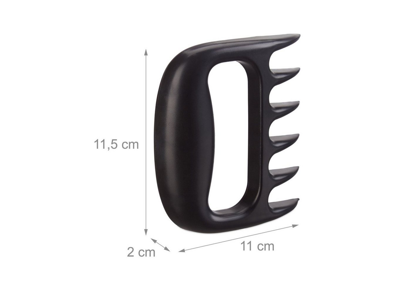 HAC24 Fleischgabel 2er Set Fleischkralle Pulled Pork Gabeln Bärenklaue BBQ, Schwarz Kunststoff – Bild 5 von 5