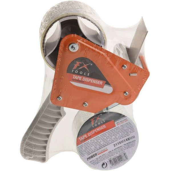HAC24 Klebeband Paketbandabroller Handabroller Klebebandabroller für Paketbänder (1-St) Inkl. 2 Rollen