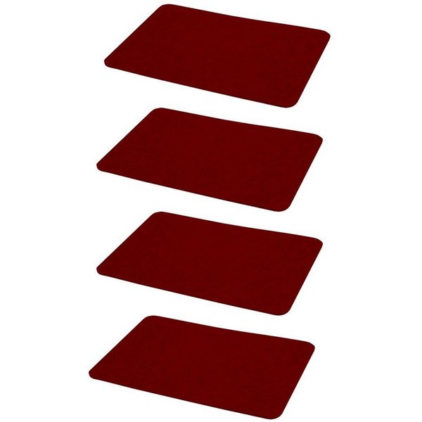 HAC24 Platzset Filz Platzmatte Tischsets Untersetzer Tischmatten Filzuntersetzer, (Set, 4-St), 44 x 30 cm, Rechteckig