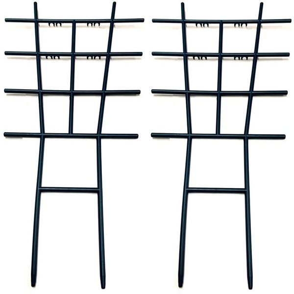 HAC24 Rankgitter Rankgitter Set, 2 St., Rankhilfe Grün Kletterhilfe Rankstütze Pflanzengitter, Kunststoff, 42cm