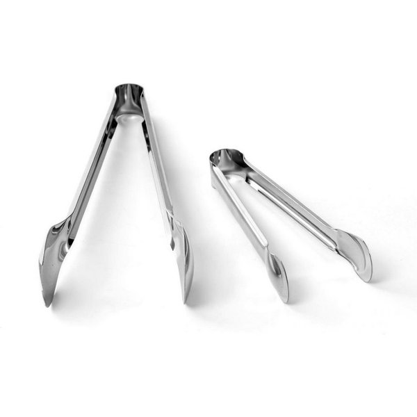HAC24 Servierzange 2er Set Servierbesteck Küchenhelfer Zange Salatbesteck Küchenzange, Edelstahl, 29 cm & 18 cm