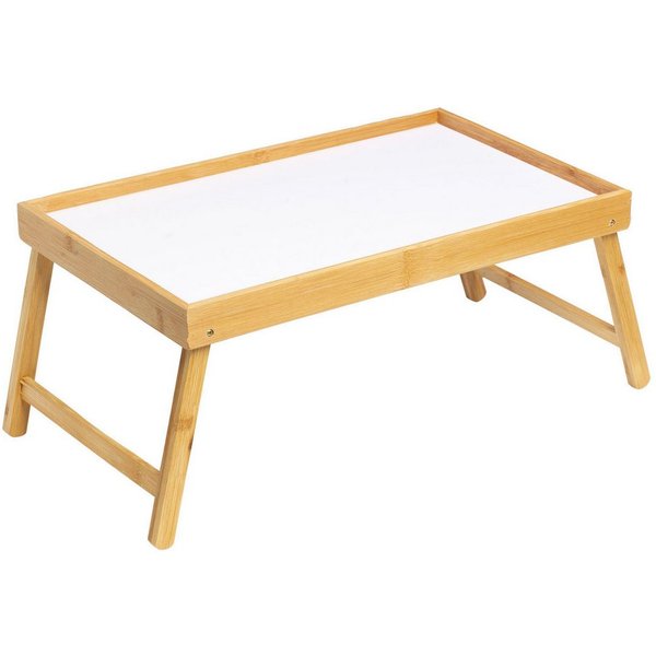 HAC24 Tabletttisch Betttablett Serviertablett fürs Frühstücks Frühstückstablett (1-St), Mit Klappbaren Beinen, 50 x 30 x 22 cm