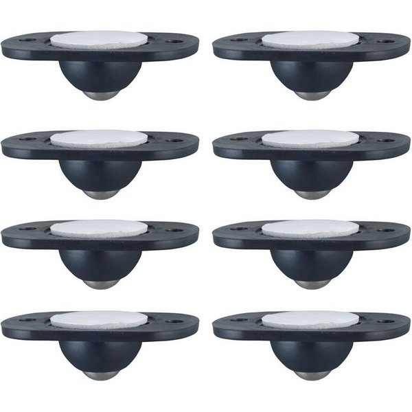 HAC24 Transportroller Möbelrollen Kugelrollen Universal Rollen Transportrollen, (Set, 8-St), Selbstklebend