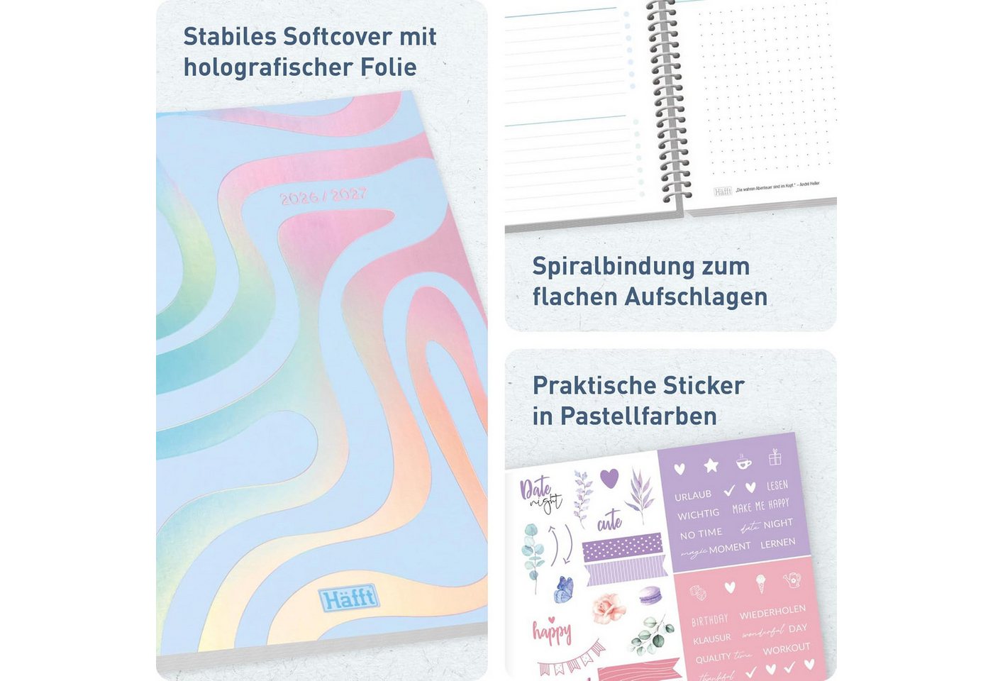 Häfft Schülerkalender College-Timer 2026/2027 / A5 – Bild 2 von 5