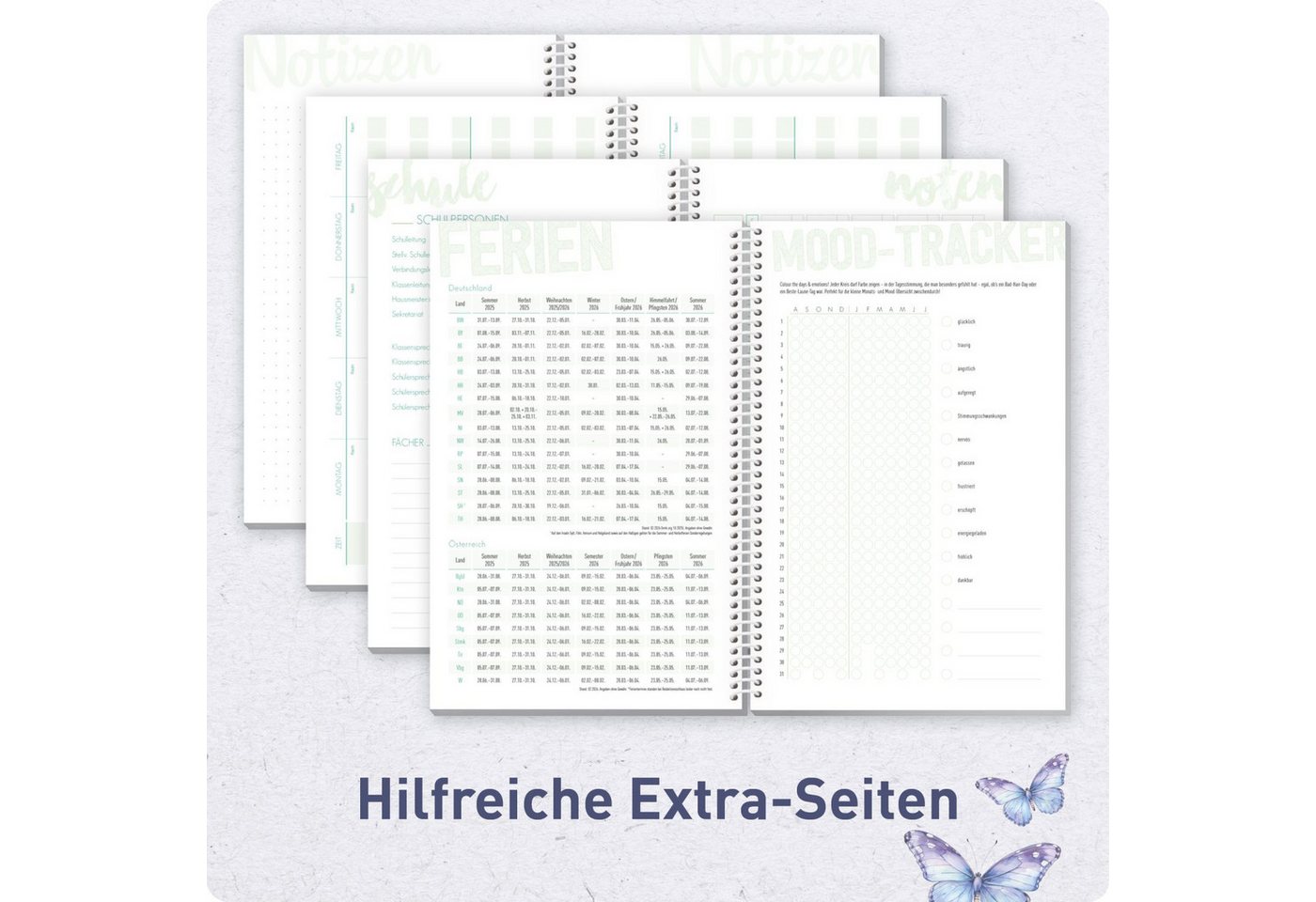 Häfft Schülerkalender Schulstuff Schülertimer mit Spiralbindung 2026/2027 / A5 – Bild 5 von 5