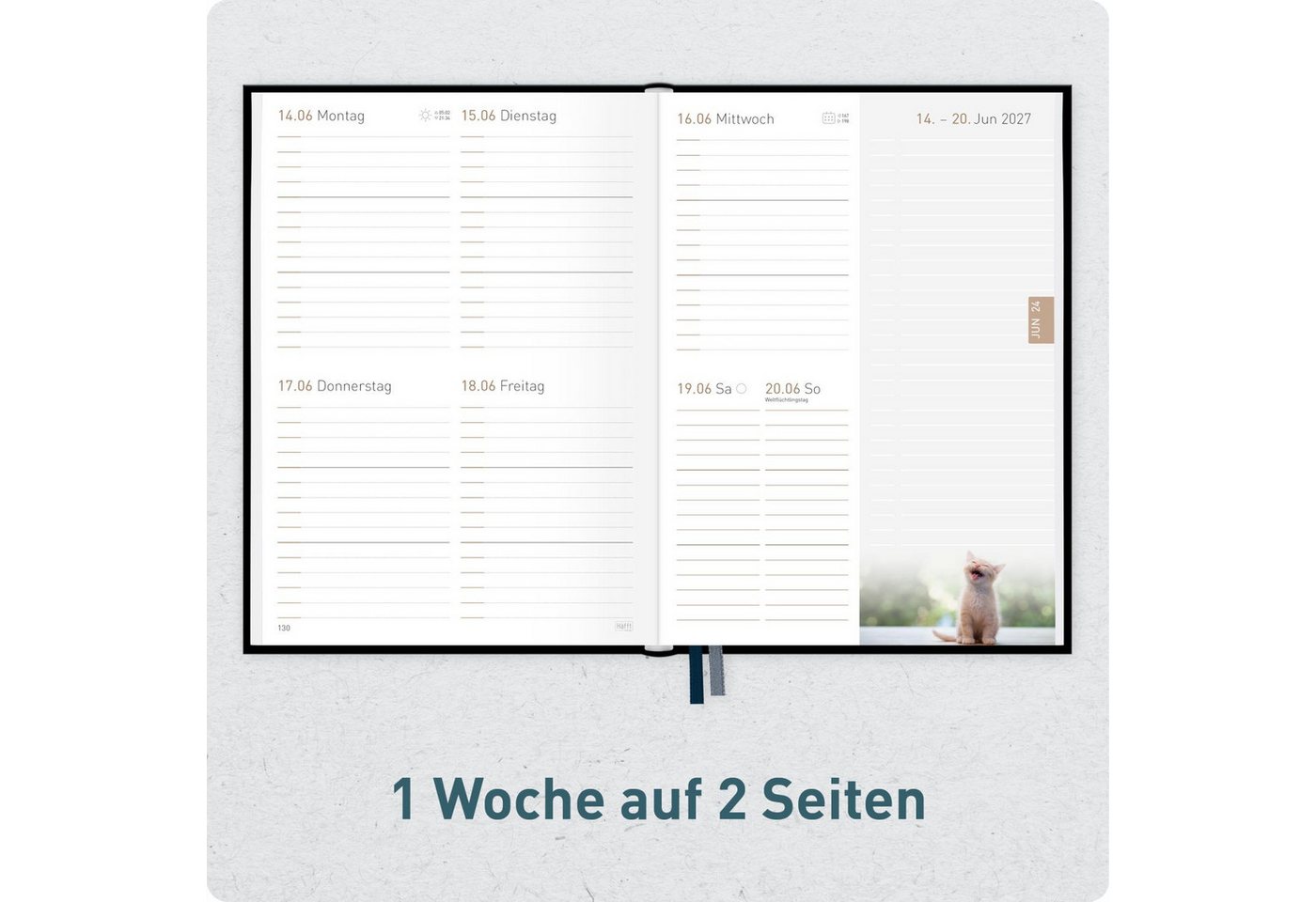 Häfft Terminkalender Chäff-Timer 2026/2027 / 17 Monate / A5 – Bild 4 von 5