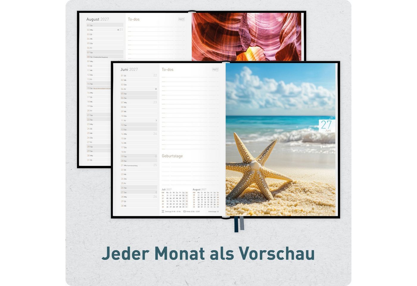 Häfft Terminkalender Chäff-Timer 2026/2027 / 17 Monate / A5 – Bild 5 von 5