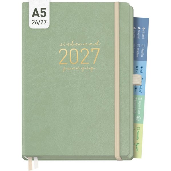 Häfft Terminkalender Chäff-Timer Deluxe 2026/2027 / 17 Monate / A5