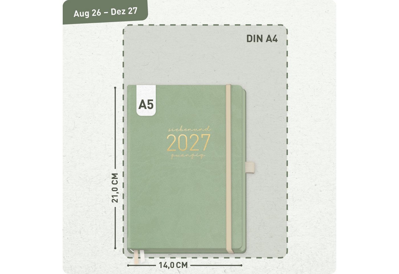 Häfft Terminkalender Chäff-Timer Deluxe 2026/2027 / 17 Monate / A5 – Bild 3 von 5