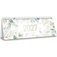 Häfft Tischkalender 2027 mit Aufsteller, Blattgold