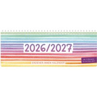 Häfft Tischkalender Erzieher*innen, 2026/27, Color Stripes