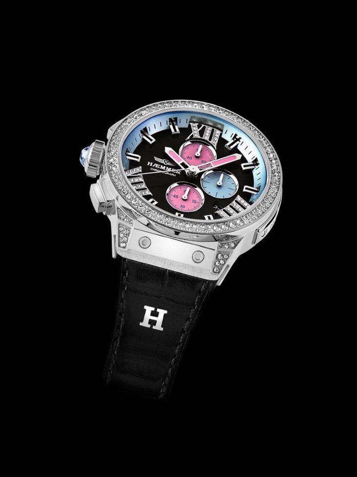 HAEMMER GERMANY Chronograph EMINENT E2-002, Quarzuhr, Armbanduhr, Damenuhr, analog, Tag, Stoppfunktion – Bild 2 von 5