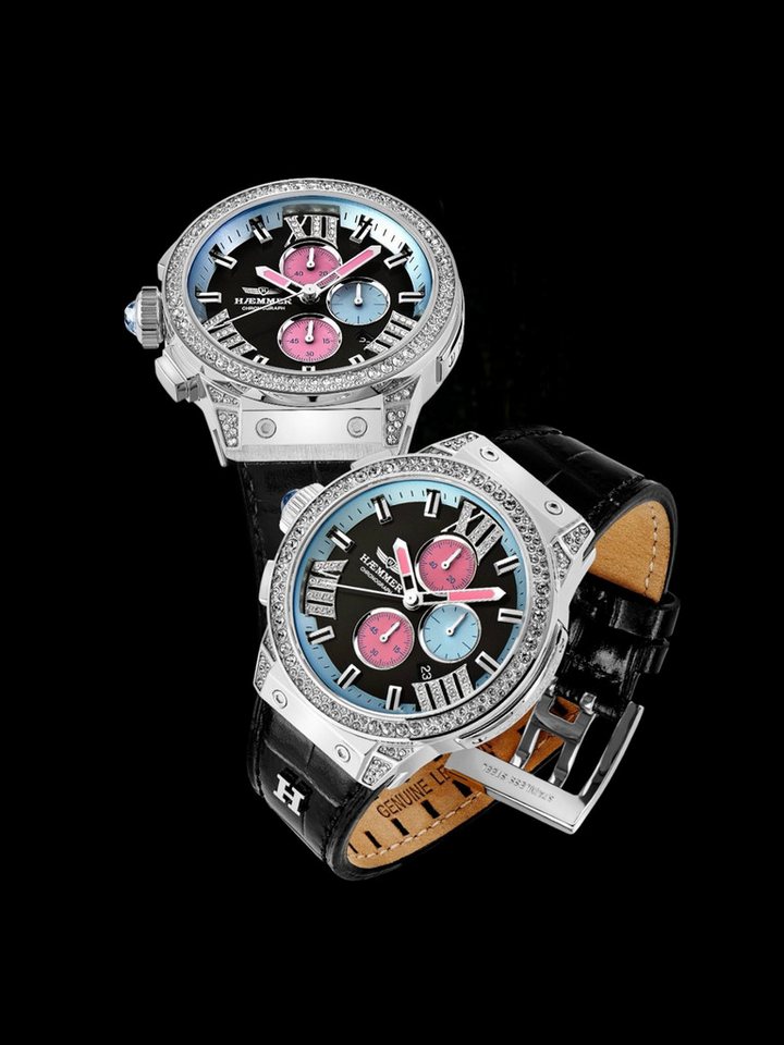 HAEMMER GERMANY Chronograph EMINENT E2-002, Quarzuhr, Armbanduhr, Damenuhr, analog, Tag, Stoppfunktion – Bild 5 von 5