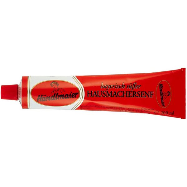 Händlmaier Saucen, Händlmaiers bayrischer süßer Hausmachersenf in der Tube 200ml