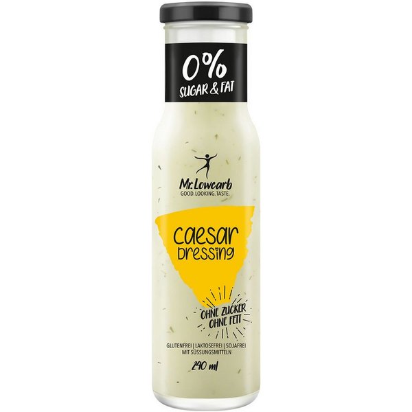 Händlmaier Saucen, Mr. Lowcarb Caesar Style Dressing ohne Zucker ohne Fett 240ml