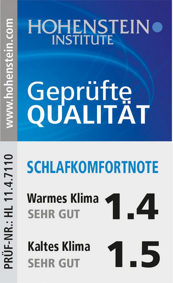 Haeussling Daunenbettdecke Swiss Royal, Bettdecken für Sommer und Winter, Ganzjahresdecke, Decke, Füllung: 90% Daunen, 10% Federn, Bezug: 100% Baumwolle, Bettde – Bild 5 von 5