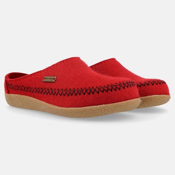 Haflinger Blizzard Credo Filzpantoffel mit Gummisohle Hausschuh Hausschuh