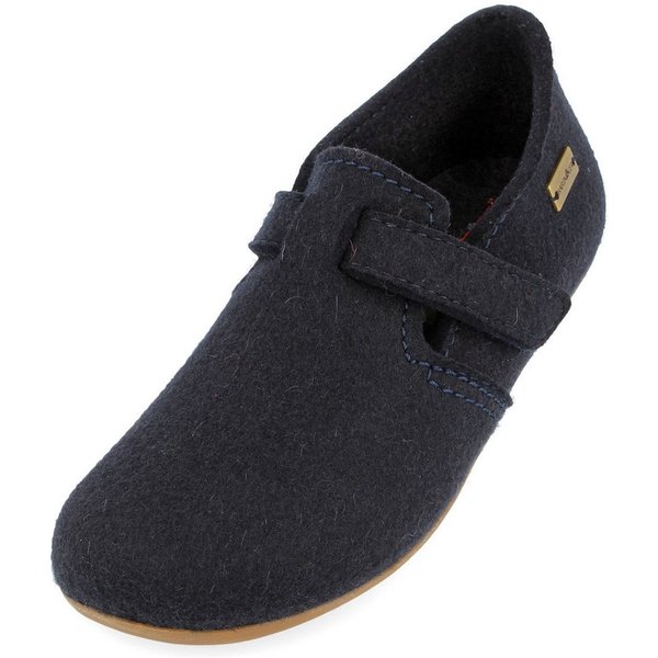 Haflinger Everest Focus Filzpantoffel mit verstellbarem Riemen Hausschuh unisex Hausschuh