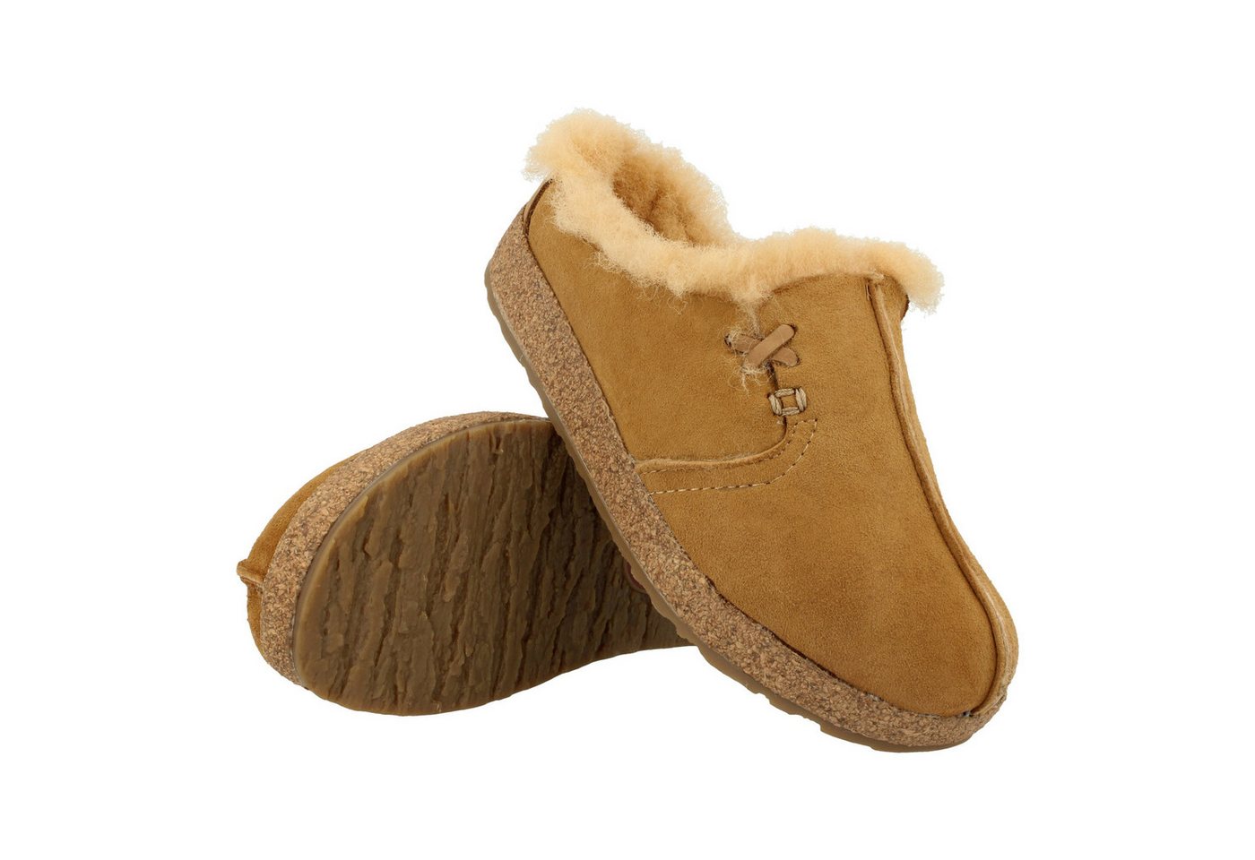 Haflinger Haflinger Saskatchewan Lammfell Leder Hausschuhe Unisex Hausschuh – Bild 2 von 2