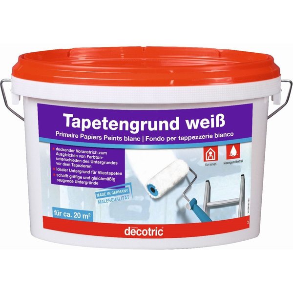 decotric® Haftgrund Decotric Tapetengrund 2,5 L weiß