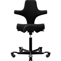 HAG Bürodrehstuhl "Capisco 8106" GF 200 mm, Gestell: schwarz, Stoff: "Cura" black