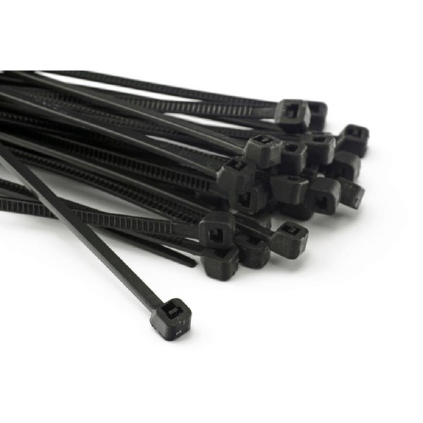 HaGa Kabelbinder 100 Stück Kabelbinder 200mm x 2,5mm schwarz (100-St)