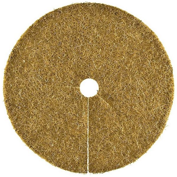 HaGa Kokosscheibe Kokosscheibe S Winterschutz Ø 25cm, Kokosscheibe mit Loch, Kübelabdeckung, Winterschutz für Topfpflanzen