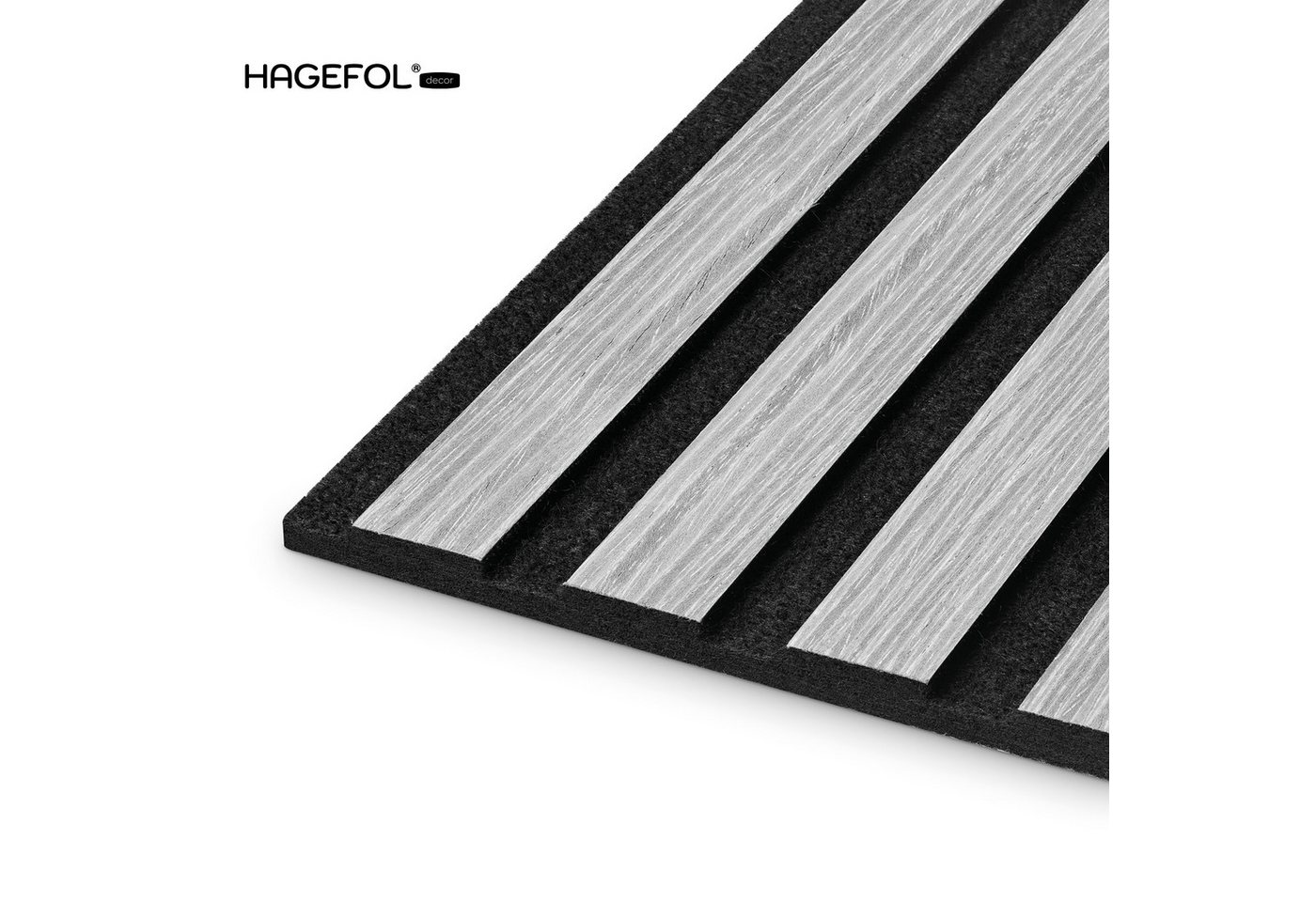 HAGEFOL Wandpaneel Akustikpaneele Lite, selbstklebendes Wandpaneel, 2 Stk./Paket, BxL: 28x240 cm, 0,67 qm, Selbstklebend – Bild 3 von 5