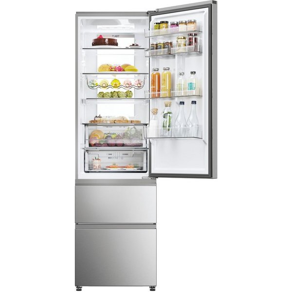 Haier Kühl-/Gefrierkombination Combi 3D 60 HTW7620ANMG, 205 cm hoch, 59,5 cm breit, WIFI connected, Innovative Gefrier-Schubladen: Sparen Energie