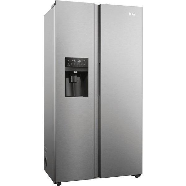 Haier Side-by-Side SBS Slim HSR5918DIMP, 177,5 cm hoch, 90,8 cm breit, 178 cm hoch, 91 cm breit, Nutzinhalt: 511 Liter, Extrem leise