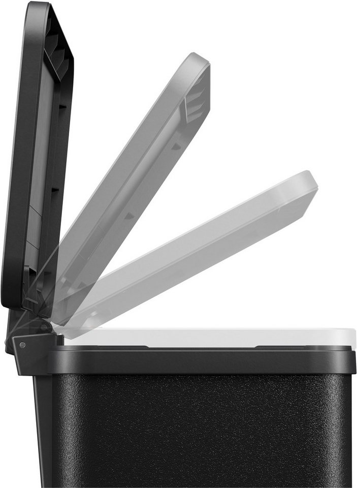 Hailo Abfall-Treteimer "ProfiLine Solid Öko Trio Plus L" 3 x 9 l schwarz – Bild 5 von 5