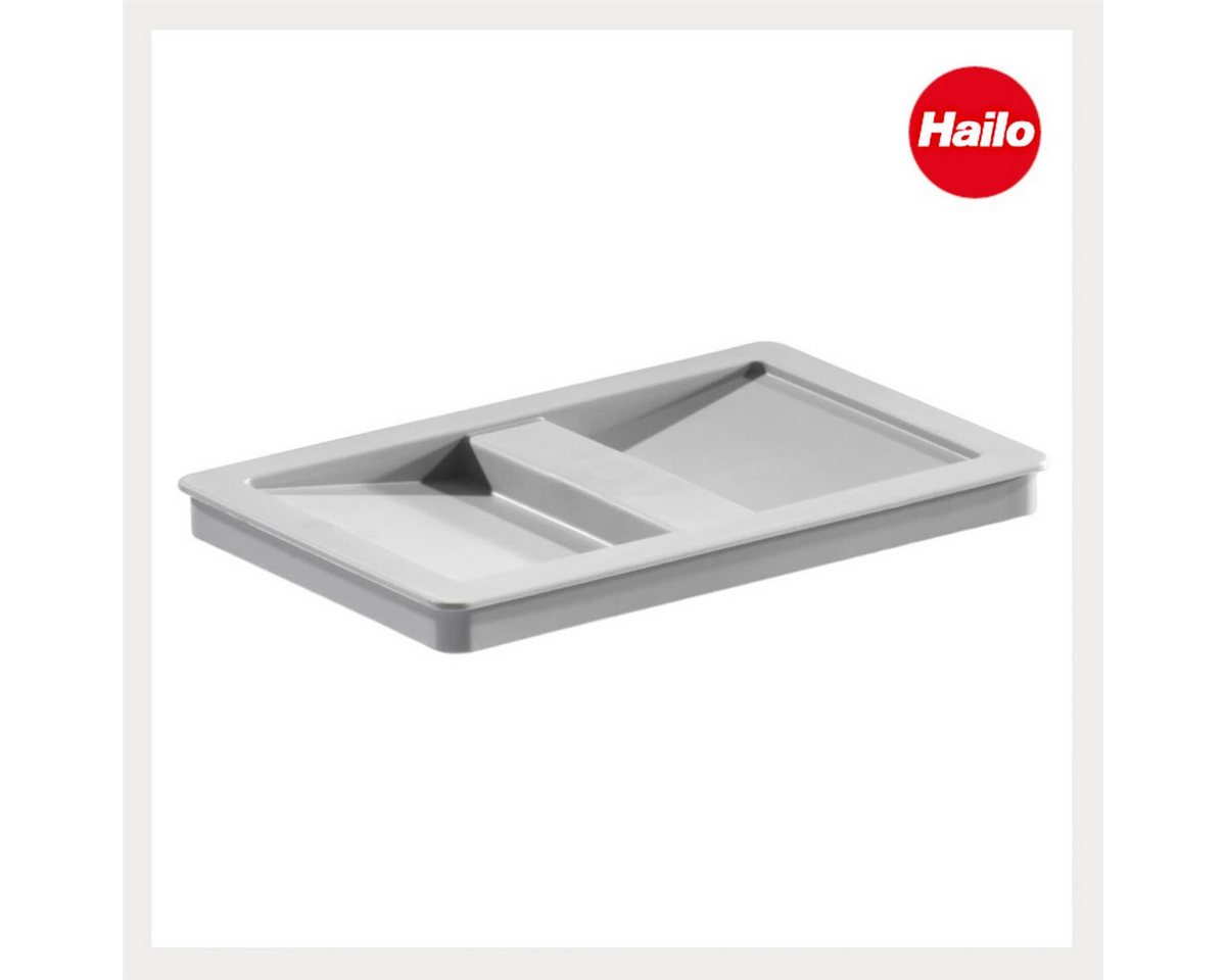 Hailo Einbaumülleimer Deckel 1068589 hellgrau 209x240x25mm, für Inneneimer 7 8,5 10 Liter in Einbau-Abfallsammlersystem – Bild 2 von 5