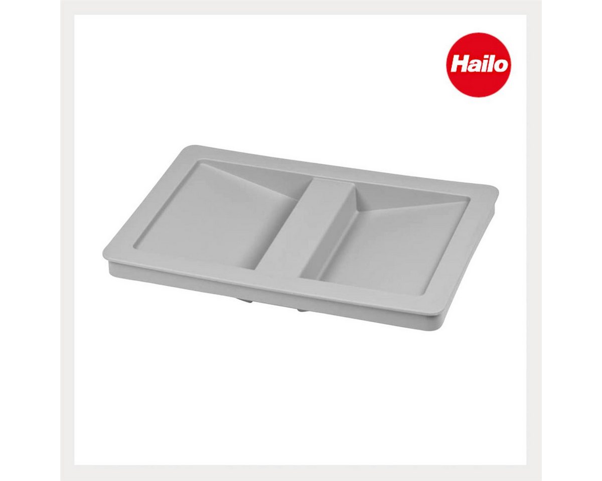 Hailo Einbaumülleimer Deckel 1068589 hellgrau 209x240x25mm, für Inneneimer 7 8,5 10 Liter in Einbau-Abfallsammlersystem – Bild 4 von 5