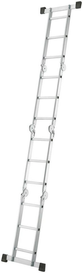 Hailo Gelenkleiter M60, Aluminium-Universalleiter 4x3 Sprossen – Bild 2 von 5
